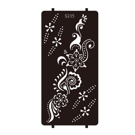 Yousheng Reusable Indian Henna Tattoo Stencils, Mehndi Hand Painting Templates, DIY Flower Pattern for Body Art, Festival Makeup