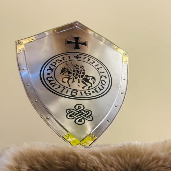 Templar Knight Shield Medieval Knight Holy Cross Templar Shield  Medieval Crusader Armor Shield  Best Gift