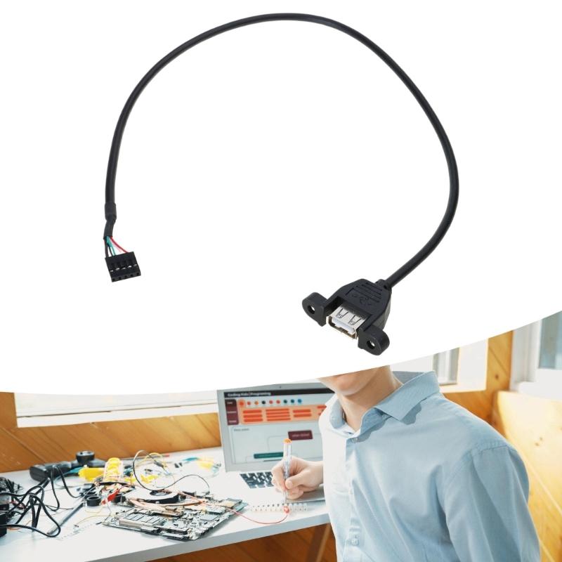 Quality USB2.0 Female to Motherboard 9Pin Header Cable USB IDC Header Cable for Reliable Motherboard Connectivity