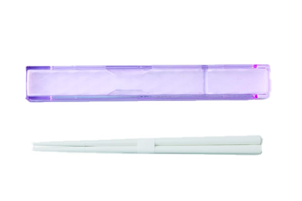 Takenaka Jeweliant Chopsticks and Chopstick Case Made In Set, 18cm, Japan, Purple, T-46669