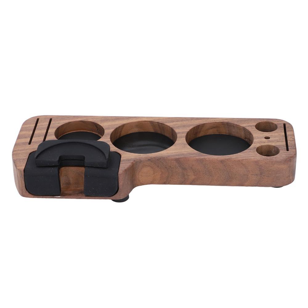 Walnut Wood Tamper Station Base 51mm 54mm 58mm Portafilter Stand Base Barista Use