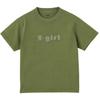 FRAY PATCH LOGO Short Sleeve OLIVE L X-girl Tee, 105252011026,