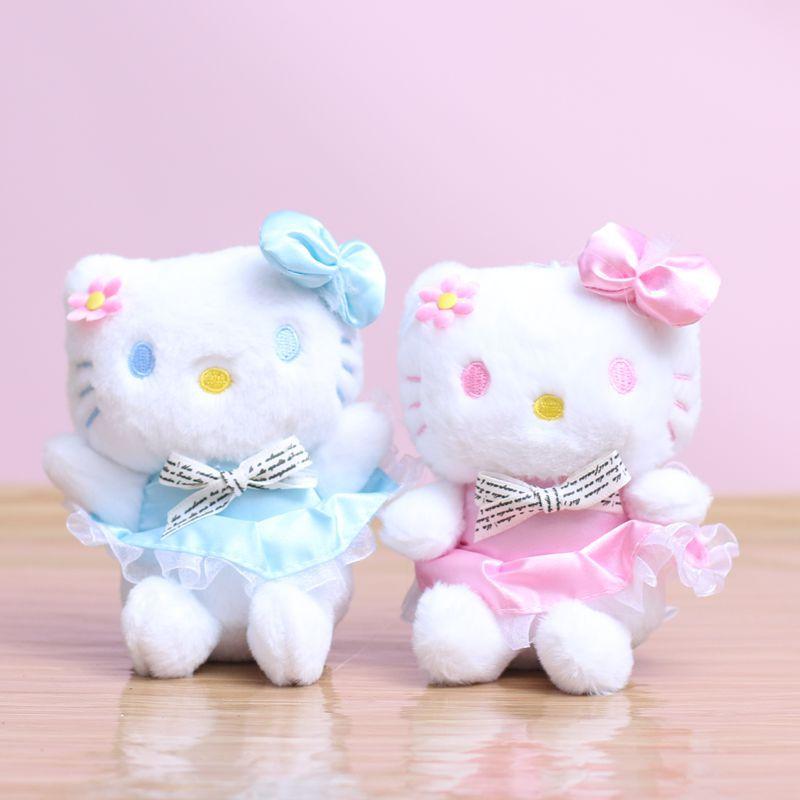 Cute Cat Plush Toy Keychain Bag Charm Pendant Claw Machine Doll Soft Stuffed Animal Ornament