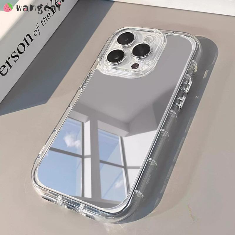 Mirror Phone Case For Vivo Y20 Y20S Y12A Y12S Y11S Y17 Y15 Y13 Y12 Y11 Back Cover Cute Simple Luxury Soft Shockproof Clear Case