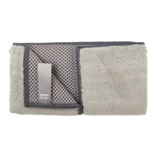 Dish draining mat, absorbent, washable | b2c Microfiber Multi-Cloth (Charcoal Gray)