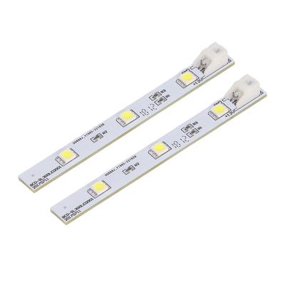 2Pcs Placa de luz LED para geladeira, fita de luz LED para freezer, amigável aos olhos, para Electrolux BCD