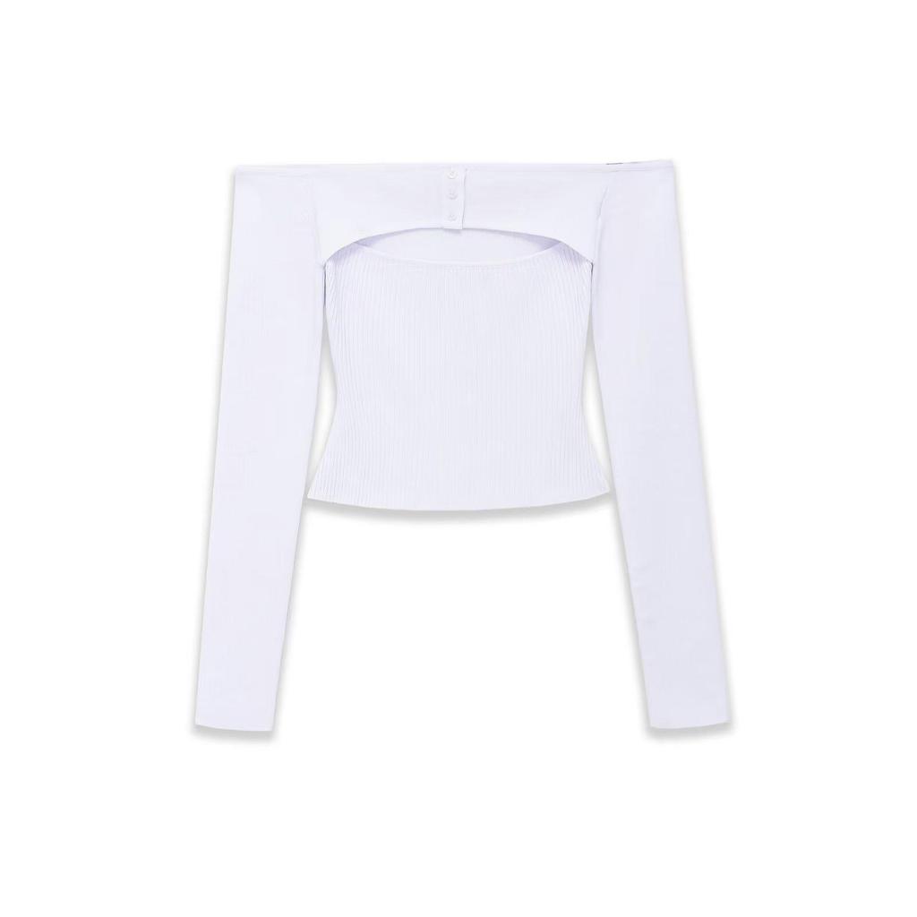 European Style Adjustable Cropped Knit Top - Spring 2026
