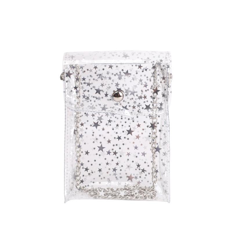 Crossbody Small Bag, Chain Bag, Transparent Jelly Bag, Walking Phone Chain Crossbody Bag