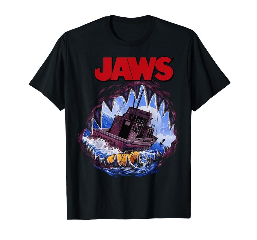 

Jaws Mouth View Of Orca Poster Style T-Shirt S