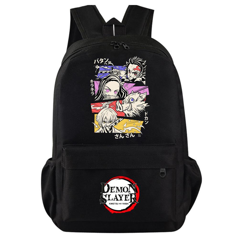 Anime Κινούμενο Σχέδιο Demon Slayer Εκτυπωμένο Σακίδιο Πλάτης Φοιτητική Πολύχρωμη Σχολική Τσάντα Μεγάλης Χωρητικότητας Αδιάβροχη Ταξιδιωτική Τσάντα Mochila Δώρο