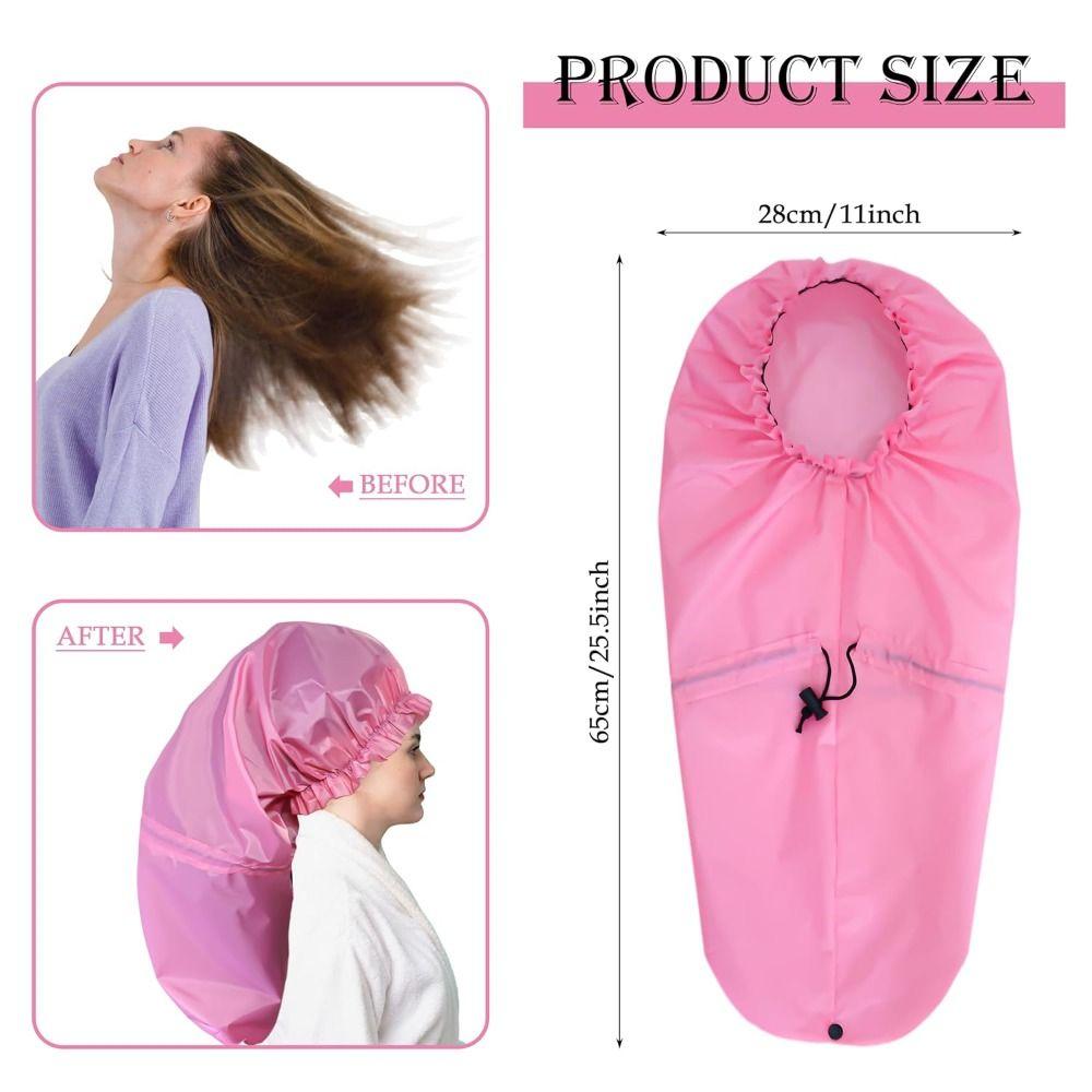 Hot Large Shower Caps Waterproof Large Size Bath Caps Reusable Hair Bonnets for Women Long Hair
