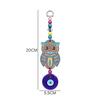 Evil Eye Hanging for Good Luck Prosperity Zodiac Success Health Wealth Office Home Decor & Car (Owl MDF & Glass) (OWLM)