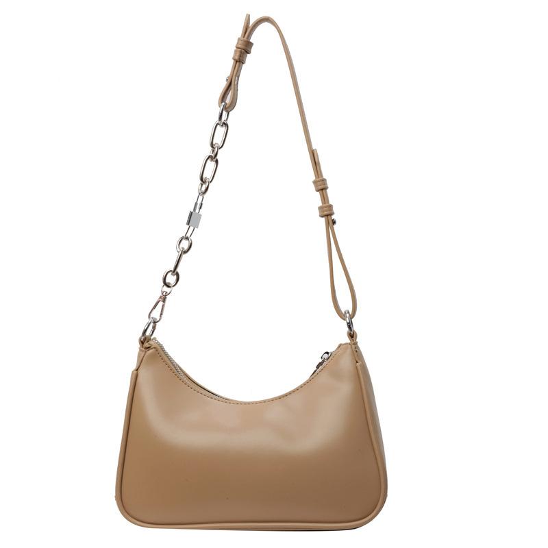 Spring and summer new commuter bag fashion shoulder dumpling bag handbag texture chain underarm bag female tide