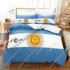 Kpop Cool Argentina Flag Bedding Set Single Twin Full Queen King Size Bed Set Adult Kid Bedroom Duvetcover Sets 3D Print Bed She