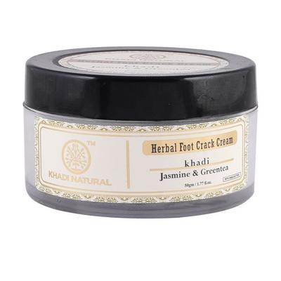 Natural Foot Cream with Green Tea and Jasmine: Against Cracks (50 G), Jasmine & Green Tea Herbal Foot Crack Cream,