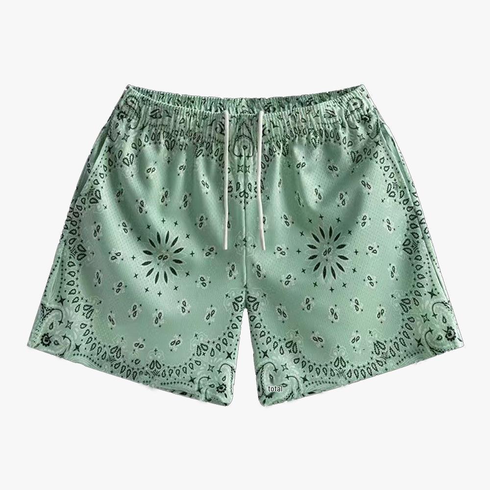 Unisex American Basketball Shorts: Casual, Trendy, Breathable Sports & Beach Five-Point Pants