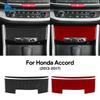 For Honda Accord 2013 2014 2015 2016 2017 Real Soft Carbon Fiber Sticker LHD Car Storage Box Panel Interior Trim Accessories