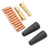 15Pcs Flux Core Gasless Nozzle Tips Kit K3493-1 with 0.039in 1mm Electrode for FC90/80GL MIG Welding