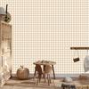 Wallpaper Fabric Pattern Cream, White and Beige for Living Room and Bedroom 50x1000