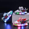 Kids LED Flash Cartoon Sneakers for Boys Light Up Casual Skate Sneakers