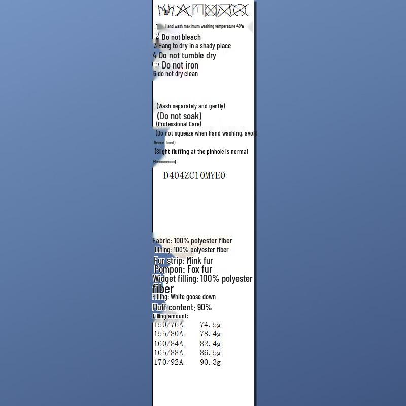 Sancai Yingyue Daosu Women's Loose 90% White Goose Down Short Jacket