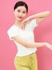 Huayu Women's Short Sleeve V-Neck Modal Dance Top for Adults