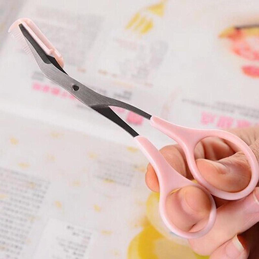 Tijeras, peine para cejas, herramienta cosmética para pestañas, recortador, pinzas para el pelo, conjunto para mujer