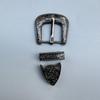 Vintage Belt Buckle Set with 3 Pieces Carved Pin Buckle Fashion Retro Waistband for Jeans Suits Dress Up