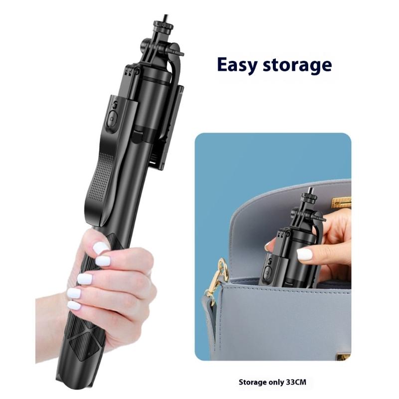 Extendable Phone Tripod Selfie Stick With Wireless Remote Bluetooth-Compatible For Travel Photography