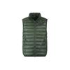 EA7 SS24 Logo Print Stand Collar Sleeveless Down Jacket Men Outerwear Military-Green 6RPQ02-PN5ZZ-1845