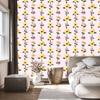 Cottagecore Flowers Wallpaper White and Cream for Living Room and Bedroom 50x1000