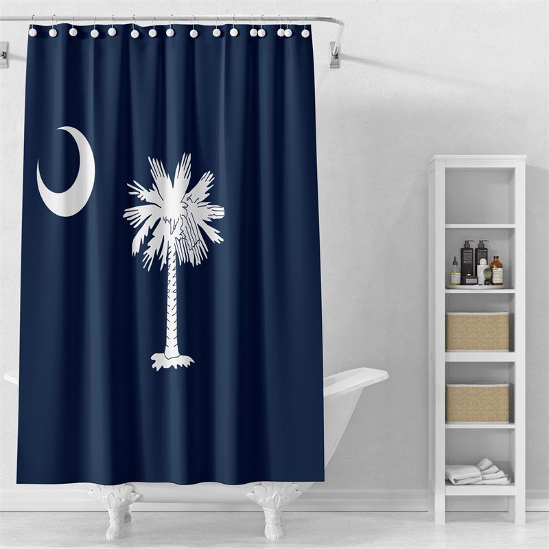 

Gaslight Gatekeep Girlboss South Carolina Shower Curtain Set With Grommets And Hooks For Bathroom Decor W60H190(CM)-1 Pcs
