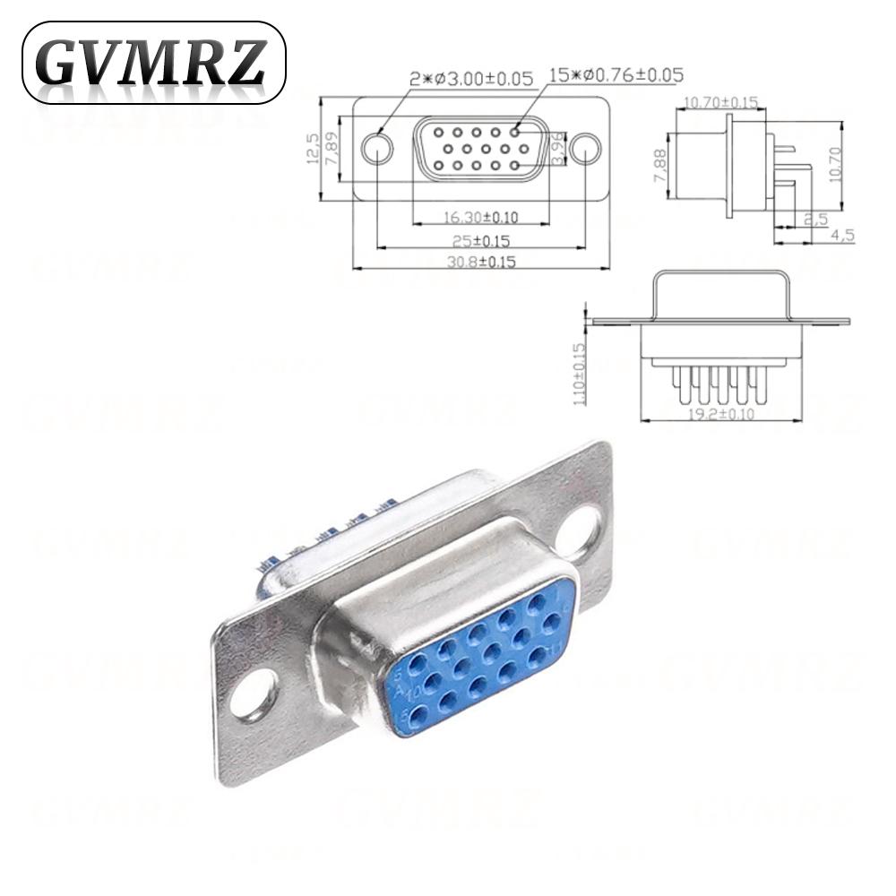 5PCS RS232 DB9 DB15 DB25 DB37 Connector Serial VGA Male Female Solder Type Plug D-SUB Male Plug Socket Connector