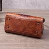 New Chinese Style Women's Bag European and American Retro Embossed Hand-painted Portable Messenger Vegetable Blue Bag