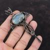 Aquamarine Pendant Copper Wire Wrapped Pendant Designer Pendant Brand New Pendant Copper Jewelry Gemstone Pendant Handmade Jewelry For Gift