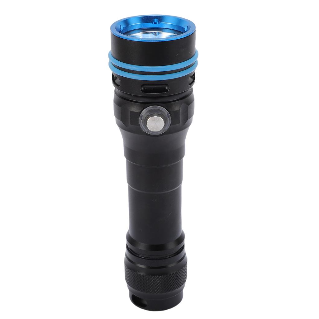 Scuba Diving Flashlight IPX8 Watertight 4 Modes 3600LM Dive Light with Power Indicator for Underwater Night Snorkeling