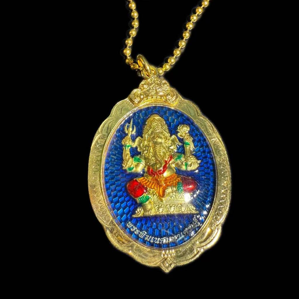 Estátua Autêntica de Ganesha Tailandês com Caixa Original do Templo