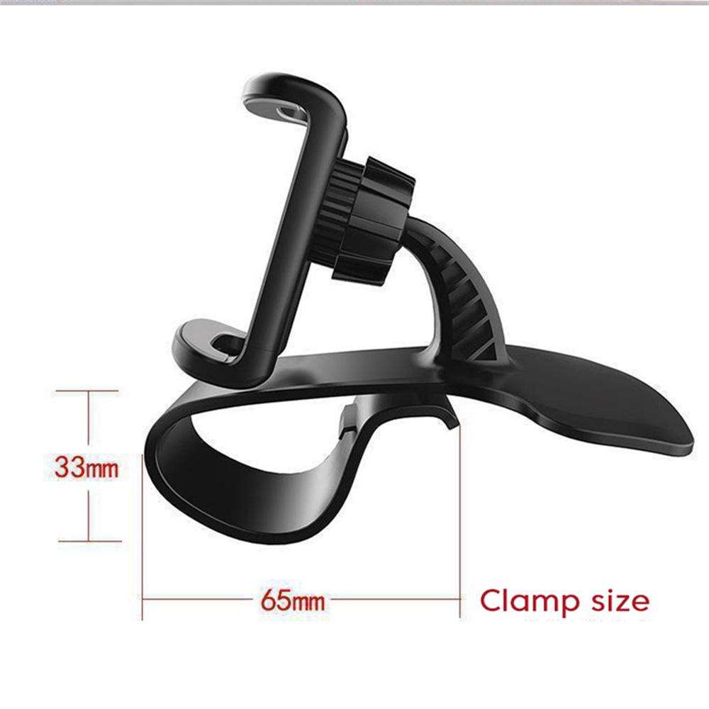 Universal Car Phone Holder Stand Dashboard Car Clip Mount GPS Bracket 360° Rotatable Phone GPS Support In Car For iPhone Xiaomi