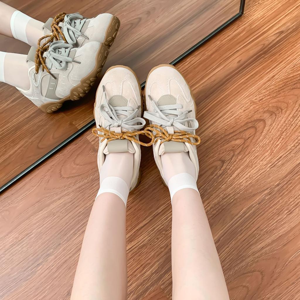 Grape Mother Winter New Platform Dad Shoes Women Wear Retro Sports Shoes Women Internet Celebrities Versatile Color Matching Forrest Gump Shoes