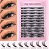 30D 40D 50D 60D 80D Cluster Lash Kit Segmented Fluffy Natural Volume DIY At Home Eyelash Extensions for Women