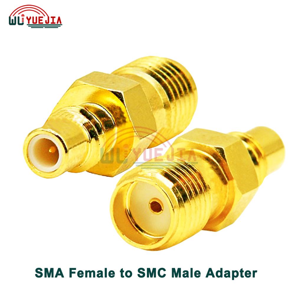 2Pcs/Lot RF Adapter SMA to SMB/SMC/MCX/MMCX Male Plug or Female Jack Straight 50 ohm RF Coaxial Connector Gold Plated Brass