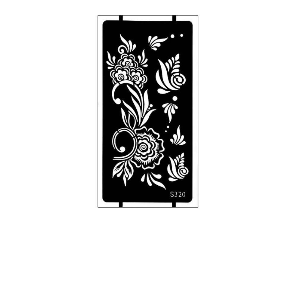 Lace Fake Tattoo Temporary Tattoo Template Legs Arm Henna Tattoo Decals  Women/Lady