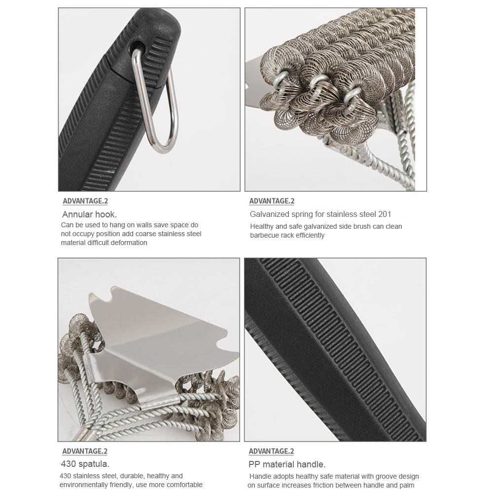 Metalowa Szczotka do Czyszczenia Grilla Stalowa Szczotka Druciana do Akcesoriów Czyszczących