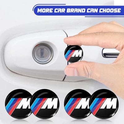 2/4/6 Pièces Autocollant de Trou de Serrure de Porte de Voiture Autocollant de Clé Auto Emblème pour X6 X1 X2 X3 X4 X5 X7 E46 E39 E90 E36 E60 E34 E30 F30 E71 F10 F10