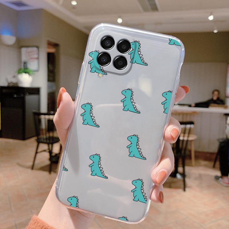 For Samsung Galaxy M33 5G Case Cute Cat Cartoon Protective Soft Silicone Phone Cases For Samsung M 33 GalaxyM33 Bumper Clear Bag