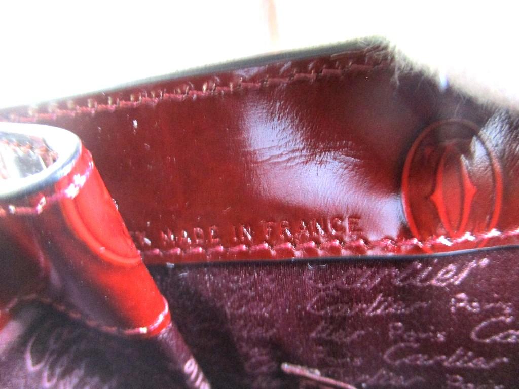 Authentic Cartier Leather Bordeaux Happy Birthday Hand Bag Purse #a881  Refurbished