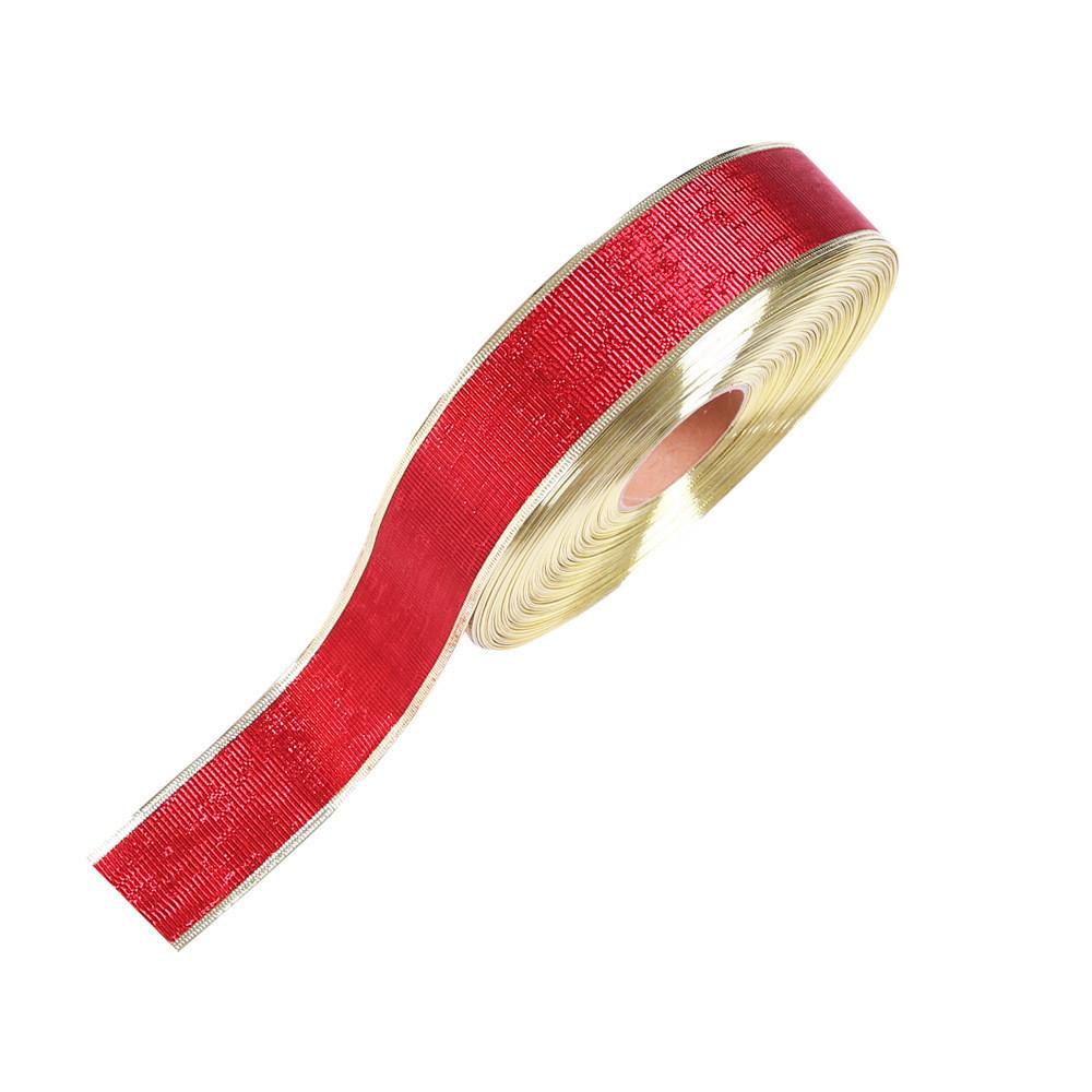 Meter 10 Beautiful Red Gold Christmas Ribbon For Charming Holiday Decorations Gift