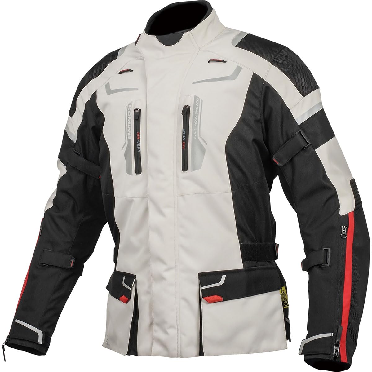 

KOMINE Motorcycle Jacket Waterproof and CE Stretch Light Size L Full-Year JK-597 1283, All-Season Cold-Weather Jacket, Certified, Fabric, Protector,