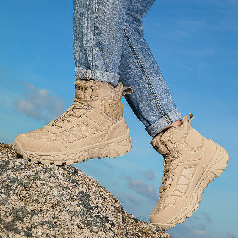 Men's Boots Outdoor Ankle Boots Non-slip Hiking Boots High Quality Sports Shoes Wear-resistant Jungle Trekking Size 39-47