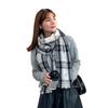 Imitation cashmere scarf women's 2025 spring new plaid shawl 120g thin light scarf sunscreen shawl
